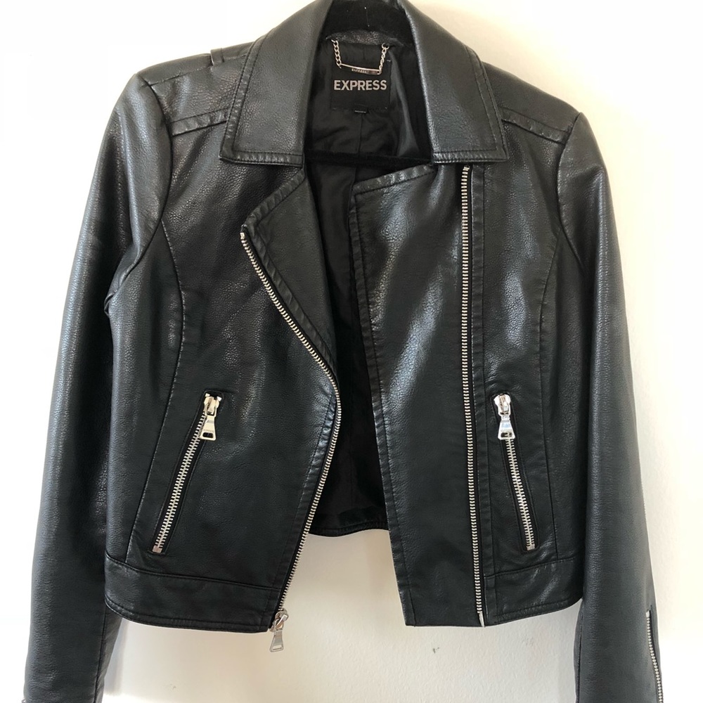 Express Leather Moto Jacket